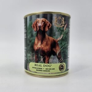 Real Dog Super Premium konservai šunims su jautiena ir ėriena 800g 6vnt / 12vnt
