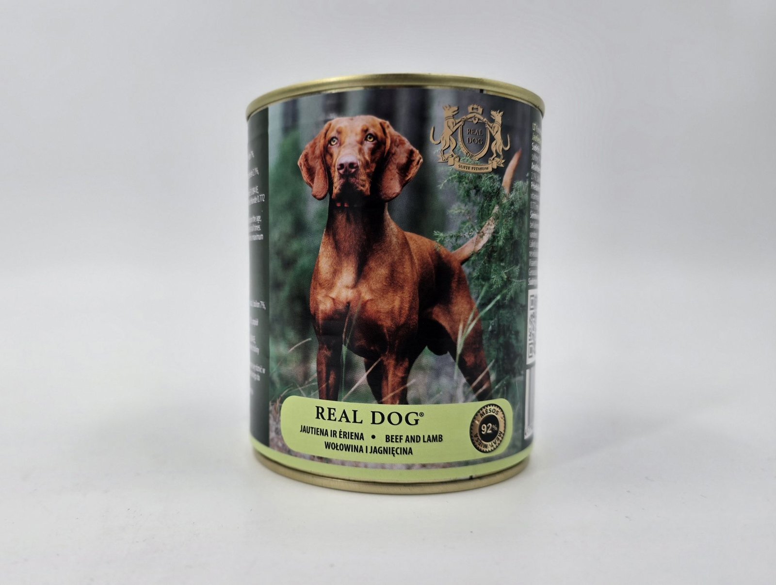 Real Dog Super Premium konservai šunims su jautiena ir ėriena 800g 6vnt / 12vnt