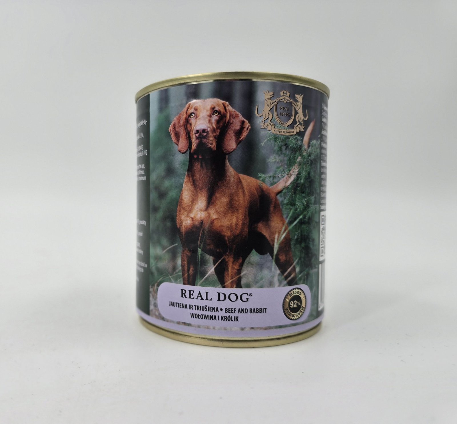 Real Dog Super Premium konservai šunims su jautiena ir triušiena 800g 6vnt / 12vnt