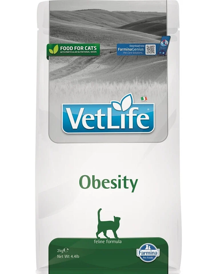 FARMINA Vet Life Cat Obesity sausas pašaras katėms (antsvoriui mažinti) 2 kg
