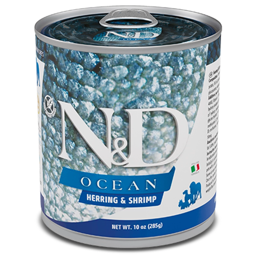 Farmina N&D Ocean Herring & Shrimp konservuotas pašaras šunims 285g 6vnt / 12vnt
