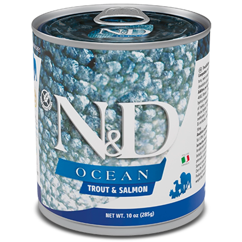 Farmina N&D Ocean Trout & Salmon konservuotas pašaras šunims 285g 6vnt / 12vnt