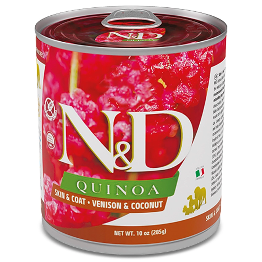 Farmina N&D Quinoa Venison & Coconut konservuotas Vieno baltymo dietinis pašaras šunims 285g 6vnt / 12vnt