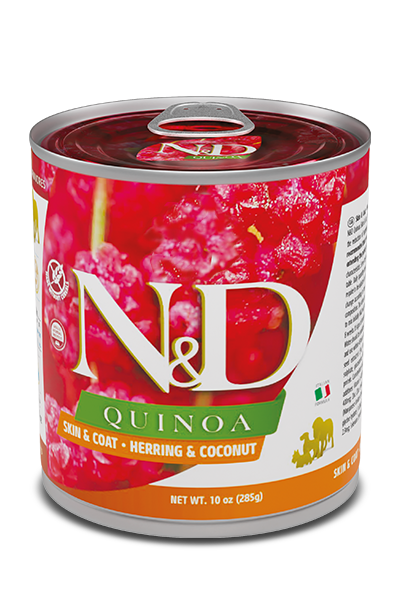 Farmina N&D Quinoa Herring & Coconut konservuotas dietinis pašaras šunims 285g 6vnt / 12vnt