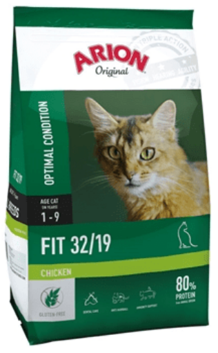 ARION Original Cat Fit sausas pašaras suaugusioms katėms su vištiena 7,5 kg
