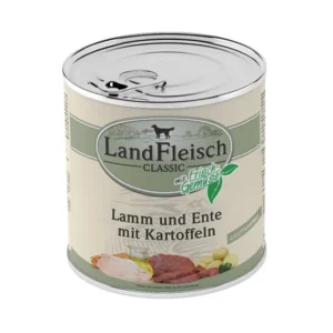 LandFleisch Classic konservai šunims su ėriena, antiena ir bulvėmis 800g 6vnt / 12vnt