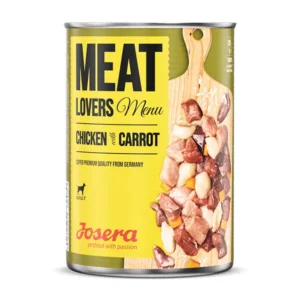 Josera Meat Lovers Menu konservai šunims su vištiena ir morkomis 400g 6vnt / 12vnt