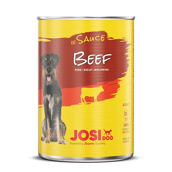 JosiDog konservai šunims su jautiena padaže 415g 6vnt / 12vnt