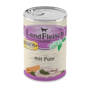 LandFleisch Classic Junior konservai šuniukams su kalakutiena 400g 6vnt / 12vnt