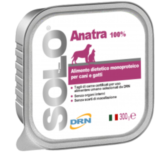 Solo Anatra (Antiena) Vieno baltymo konservai šunims ir katėms 300 g 12vnt / 24vnt