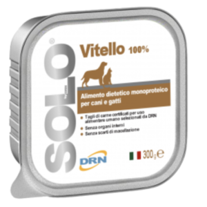 Solo Vitello (Veršiena) Vieno baltymo konservai šunims ir katėms 300g 12vnt / 24vnt