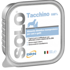 Solo Tacchino (Kalakutiena) konservai šunims ir katėms 300g 12vnt / 24vnt