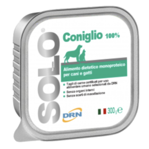 Solo Coniglio (Triušiena) konservai šunims ir katėms 300g 12vnt / 24vnt