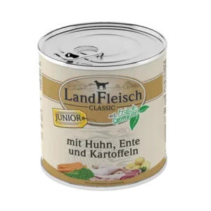 Landfleisch konservai šuniukams, vištiena, antiena, bulvės, 800g 6vnt / 12vnt
