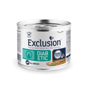 Exclusion Diet Diabetic konservuotas dietinis pašaras šunims su kiauliena ir sorgais 200g 6vnt / 12vnt
