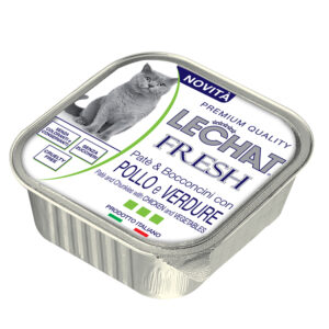 LeChat Fresh konservai suaugusioms katėms su vištiena ir daržovėmis 100g 12/24 vnt