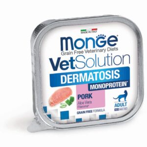 Monge VetSolution Cat Wet Dermatosis – dietiniai konservai katėms odos funkcijos palaikymui 100g 12/24 vnt