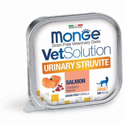 MONGE VetSolution Cat Wet Urinary Struvite – konservai katėms struvitinių akmenų tirpinimui 100g 12/24 vnt