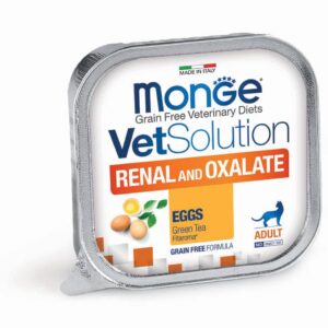 MONGE VetSolution Cat Wet Renal/Oxalate – konservai katėms inkstų funkcijai palaikyti 100g