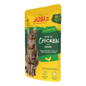 JosiCat rich in Chicken in Sauce konservuotas pašaras katėms su vištiena padaže, 85g