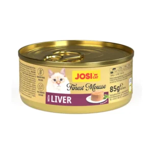 JosiCat Finest Mousse with Liver, paštetas katėms su kepenėlėm, 85g