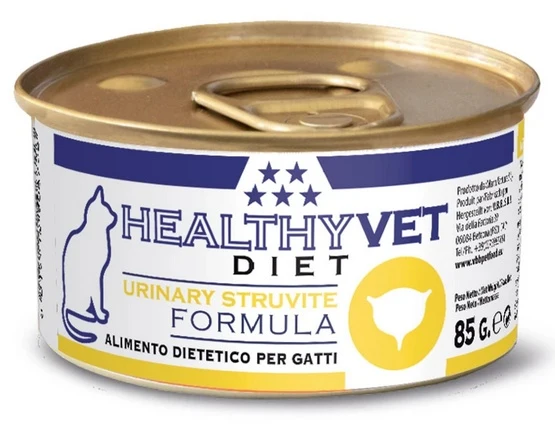 HEALTHYVET Diet Urinary struvite formula paštetas katėms 85g