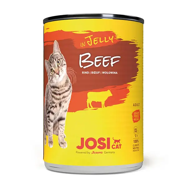 JosiCat Beef in Jelly konservai katėms, jautiena drebučiuose, 400g